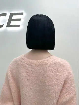 ショート カラー ヘアアレンジ 縮毛矯正🤍 ボブ/ HIKARIのヘアスタイル