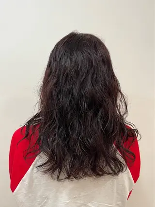 セミロング カラー パーマ sayuri /大阪・心斎橋美容師のヘアスタイル