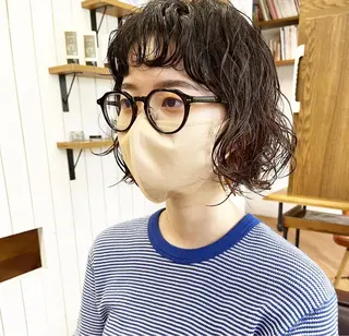 ショート パーマ Hareru 豊田 修廣のヘアスタイル