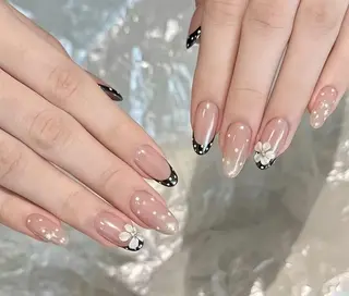 ネイル By moonネイル 🌷ワンホン/韓国風のネイルデザイン