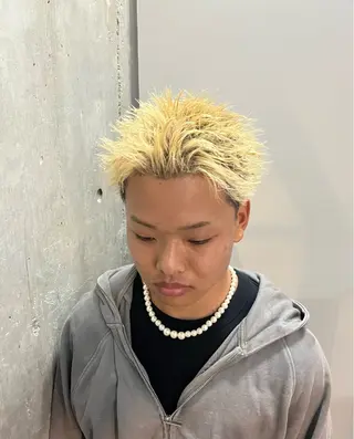 ショート カラー パーマ メンズ 🔥メンズ 特化🔥菊水皐暉🔥のヘアスタイル
