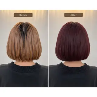 カラー 天王町×艶感 カラー 🍒紗耶🍒のヘアスタイル