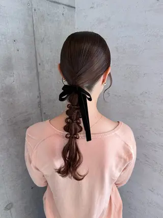 ヘアアレンジ はやしほのか| ヘアセット×カラーのヘアスタイル