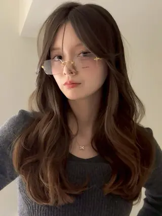 ロング カラー ヘアアレンジ 🫧透明感カラー/ 艶カラー🫧namiのヘアスタイル