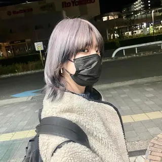 ミディアム 前田 菜奈子のヘアスタイル
