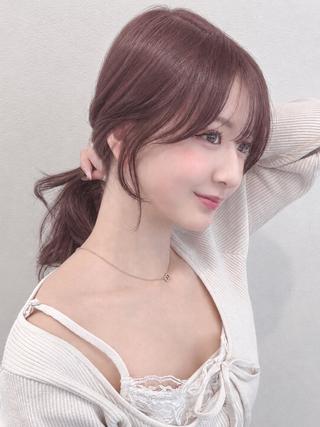 ロング カラー 藤間 帆乃夏（とうまほのかのヘアスタイル