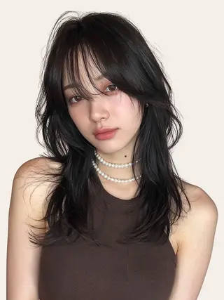 セミロング 渡辺奎斗/ ボブ レイヤーカットのヘアスタイル
