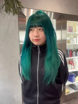 ロング カラー ヘアアレンジ iona/ハイトーン /ネイルのネイルデザイン