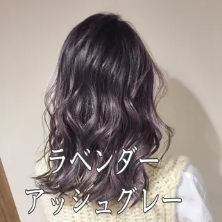 ミディアム カラー 髪質改善カラー韓国風 レイヤーtudaのヘアスタイル