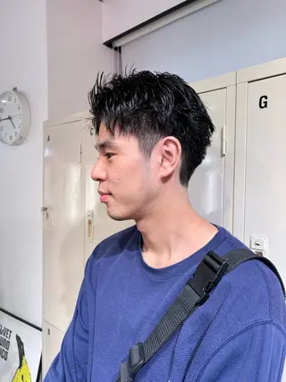 メンズ 🧤高明度ハイトーン 🧤莉音のヘアスタイル