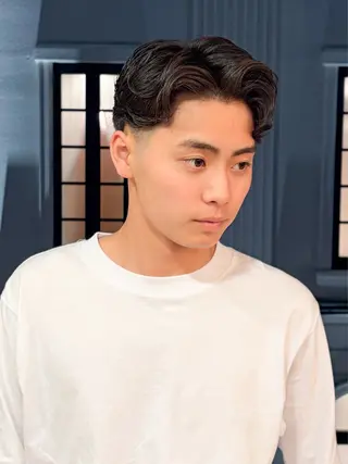 ショート パーマ メンズ 三宮メンズカット ヨシイッキのヘアスタイル