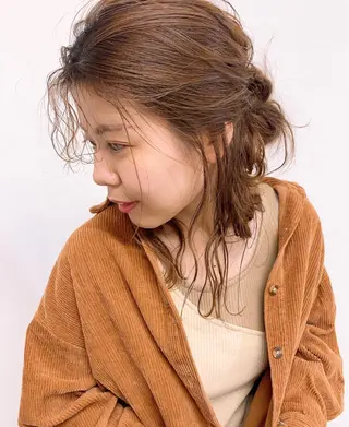 セミロング 石井 静のヘアスタイル