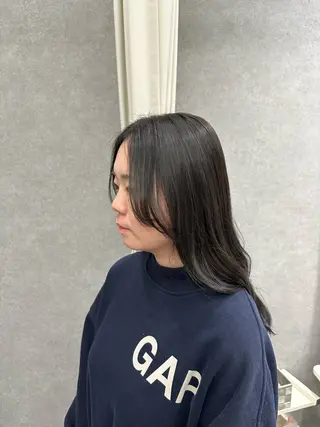 セミロング 巻ける髪質改善🫧ハ イライト/永田汰伊智のヘアスタイル