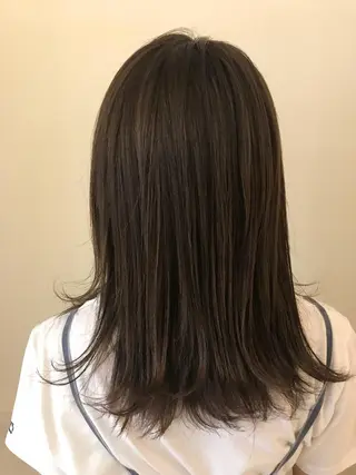 ミディアム カラー 清水 ちひろ ✄トップスタイリストのヘアスタイル