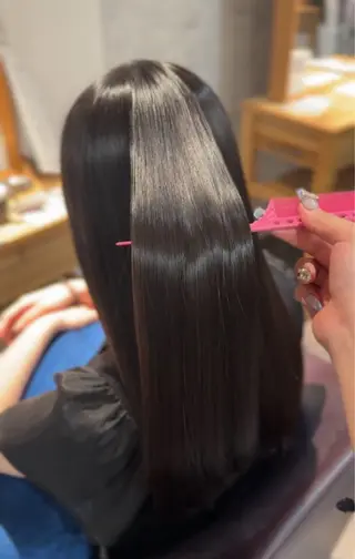 ロング パーマ 乃空/★縮毛矯正✩* /うる艶(.⩊<)☆のヘアスタイル