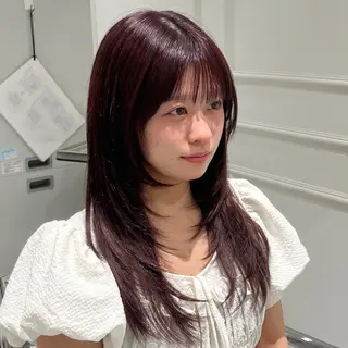 ロング カラー 橋本 七海のヘアスタイル