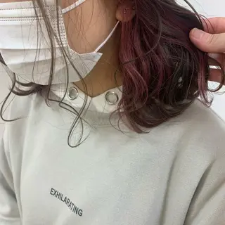 ミディアム カラー 暖色/ブリーチカラー 🎀 M i k uのヘアスタイル