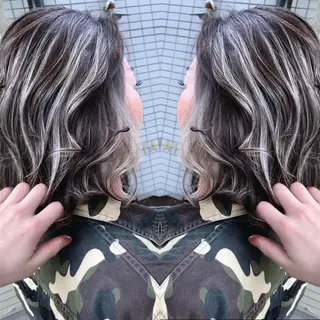 ミディアム 穐田 司樹のヘアスタイル