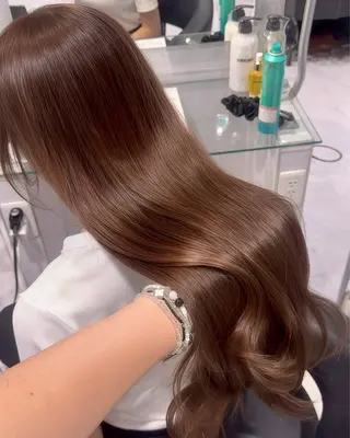 ロング カラー 💕мei 透明感カラー💕のヘアスタイル