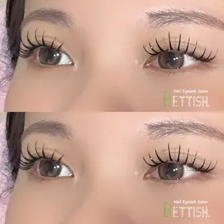 マツエク・マツパ BETTISH🩵 SERIのマツエク・マツパデザイン