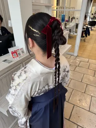 ロング ヘアアレンジ Yamaoka Mikuのヘアスタイル