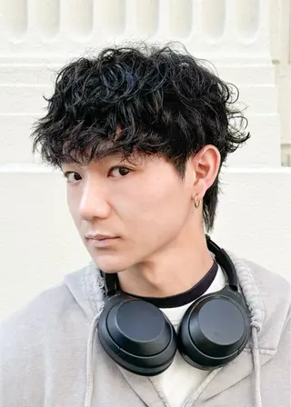 ショート パーマ メンズ 三宮メンズカット ヨシイッキのヘアスタイル