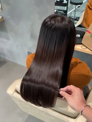ロング 艶カラー美髪縮毛矯正 /髪質改善✨️ユウキのヘアスタイル