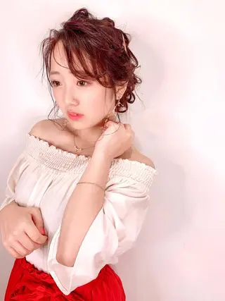 セミロング ヘアアレンジ TAKAHASHI LEAPSのヘアスタイル
