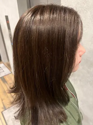 ミディアム 🎀ボブ特化🎀透明 カラー/艶髪あやなのヘアスタイル