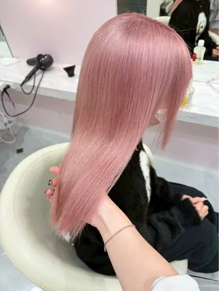 ロング カラー ハイトーンカラー💞 くるみ🎀のヘアスタイル