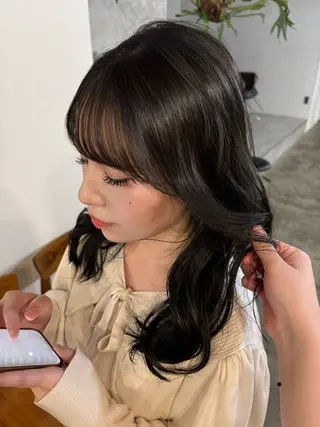 ロング 柳瀬 和香奈のヘアスタイル