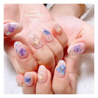 ミディアム ネイル 🐾enen style 🐾のネイルデザイン