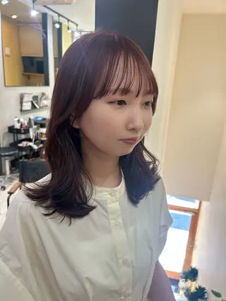 ロング カラー hub hair レイヤー/透明感のヘアスタイル