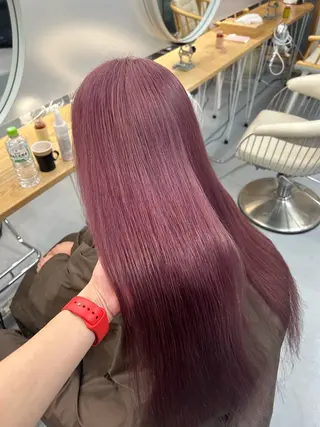 ロング カラー 💜Noa /艶髪ハイトーン💫のヘアスタイル