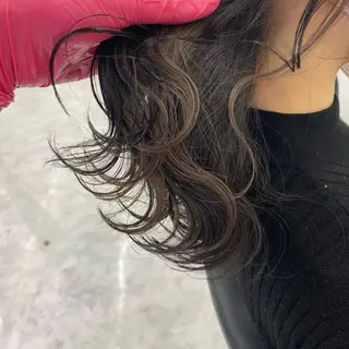セミロング カラー ヘアアレンジ mai🍑暖色カラー /レイヤー💖のヘアスタイル