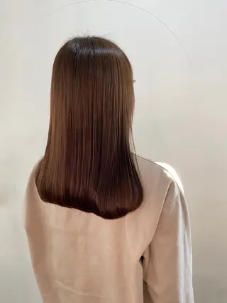 セミロング カラー Kazaoka Saraのヘアスタイル
