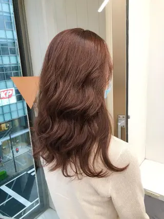 ロング カラー パーマ ヘアアレンジ メンズ キッズ ネイル マツエク・マツパ 上品＆韓国風 🥀海心🥀のヘアスタイル