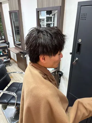 パーマ メンズ メンズハイトーン特化 てるぼうのヘアスタイル