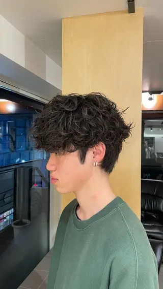 ショート パーマ メンズ fifth 阿部楓のヘアスタイル