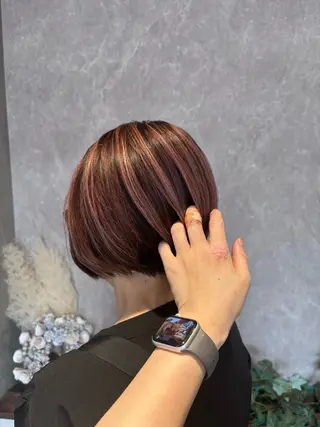 ショート カラー radiant/泉南 nakamura🌹のヘアスタイル
