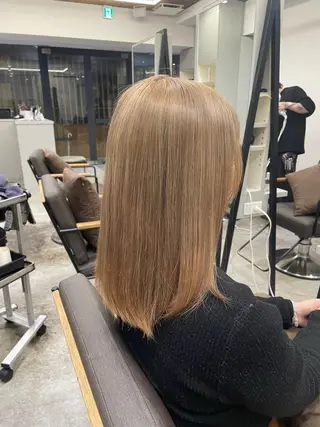 ロング 絶対綺麗な暖色カラー 🎯あります✨増渕✨のヘアスタイル