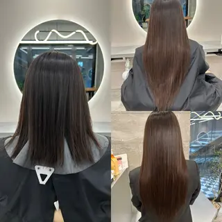 ロング カラー ヘアアレンジ TATSUYA アートディレクターのヘアスタイル