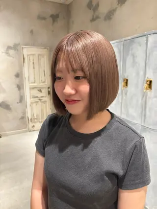 ミディアム カラー ボブ・カラー 琴音のヘアスタイル
