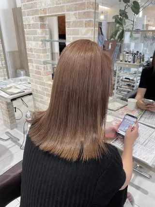 セミロング カラー GRANDEUR やまだかなのヘアスタイル