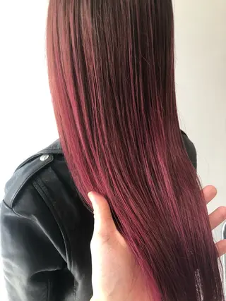 ロング カラー CoReまぁくん 癖毛お悩み専門のヘアスタイル