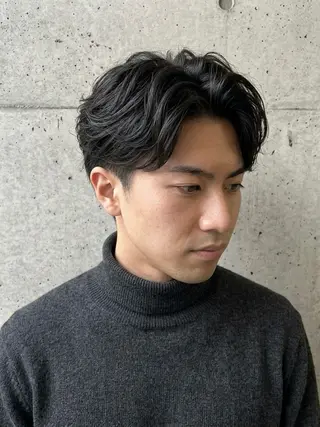ショート パーマ メンズ men'sモテ 髪🫧シオンのヘアスタイル
