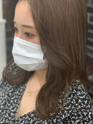 ロング カラー パーマ ヘアアレンジ メンズ キッズ ネイル マツエク・マツパ レイヤーカット/ 巻ける縮毛矯正のヘアスタイル