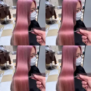 セミロング 【溝の口の艶髪の神様 】EARTHのヘアスタイル
