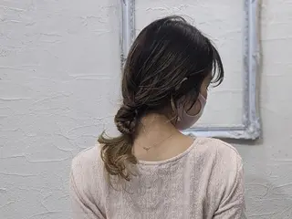 セミロング ヘアアレンジ HIKARI@ Ruheplatzのヘアスタイル