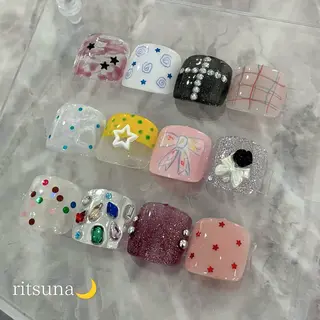 ネイル ritsuna🌙 nail 堺筋本町のネイルデザイン